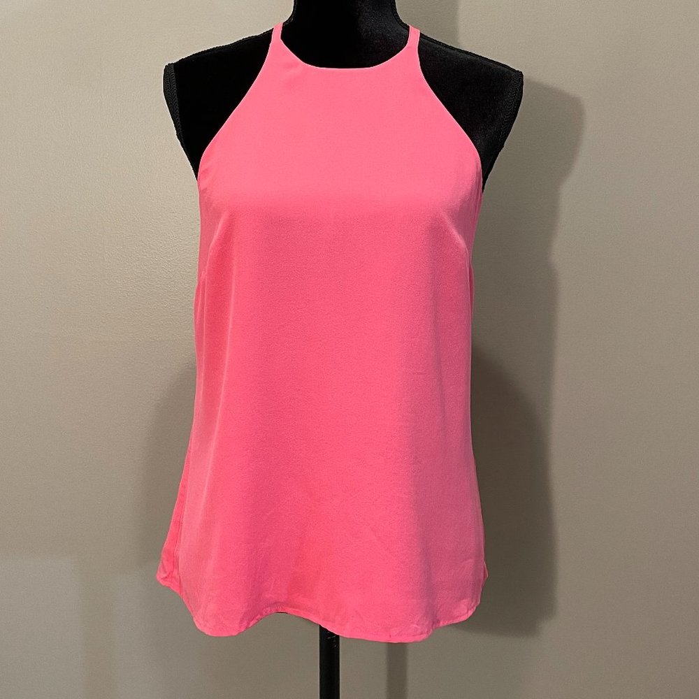 Annie Griffin Womens 100% Silk Poly Lined Razor Back Tank sz M No Labels NWOT - Picture 1 of 6